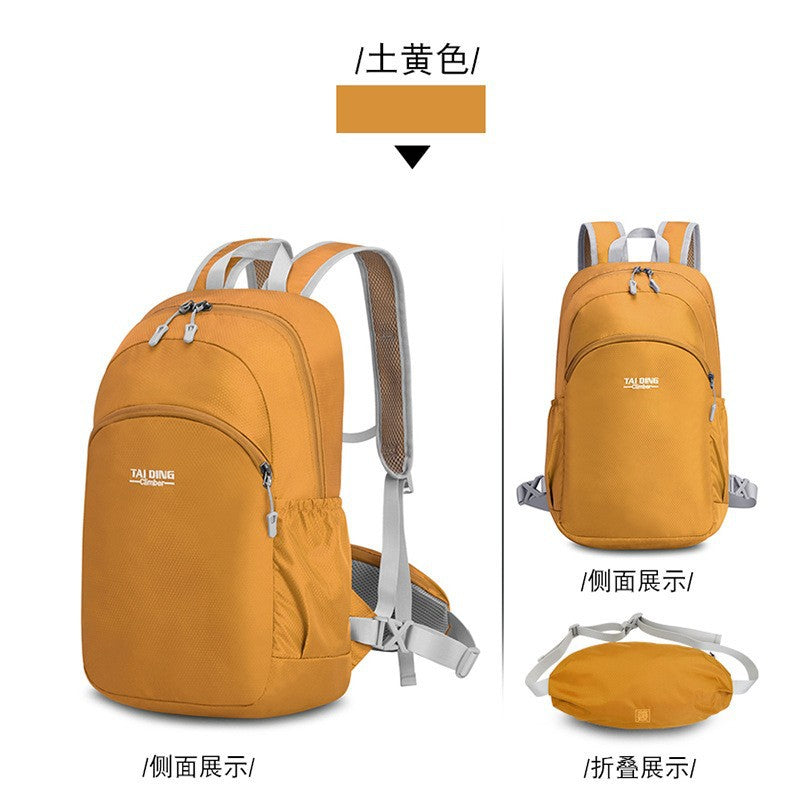 A new backpack female mountaineering outdoor sports bag travel bag riding large-capacity folding combination suit purse