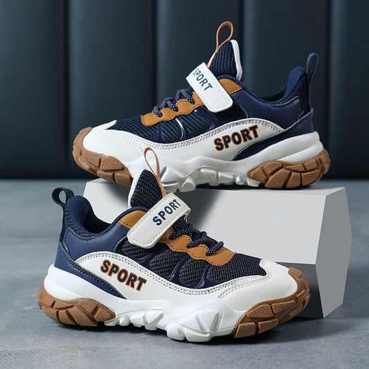 Sports shoes for boys, non-slip casual children's Baotou outdoor shoes, winter low children's shoes