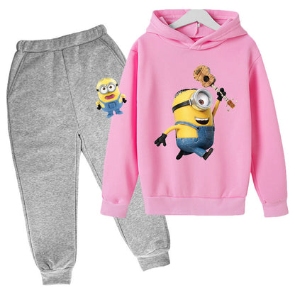 A children's hoodie set sweater trousers spring and autumn explosion new South East Asia Europe and the United States cartoon cute boys and girls