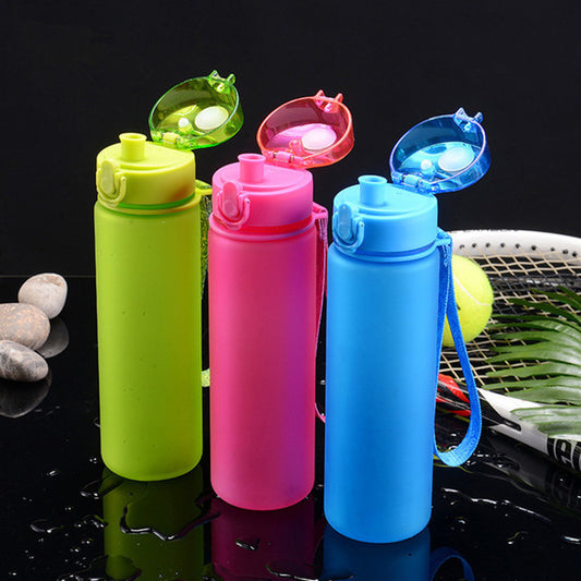 A fashion sports cups frosted plastic cups with creative portable student cups kettle space cups