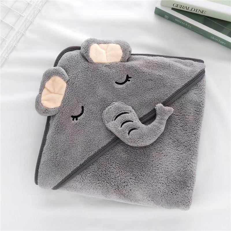 Children's embroidery cape cartoon bath towel baby absorbent cute bath towel 0.32kg