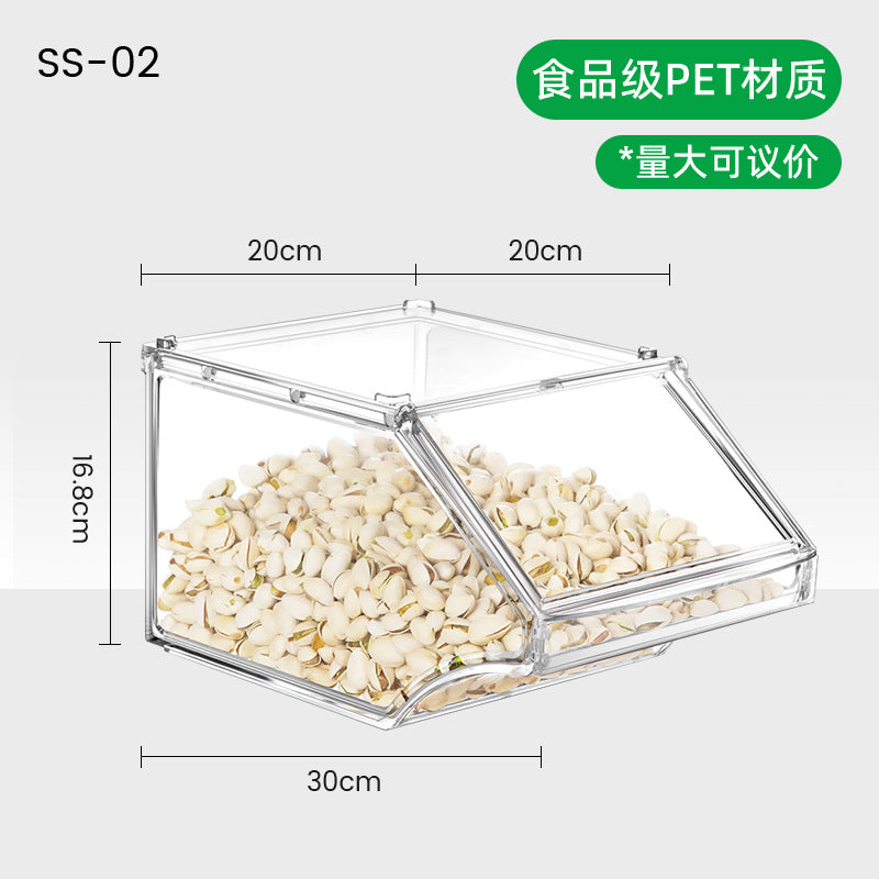 A Processing Customized supermarket display box Packing box Thickened transparent plastic with lid Spot pet box Bulk transparent box