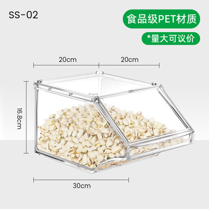 A Processing Customized supermarket display box Packing box Thickened transparent plastic with lid Spot pet box Bulk transparent box