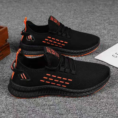 A 2021 spring and summer new fly-woven men's shoes Korean version of trendy casual breathable mesh sports shoes for men