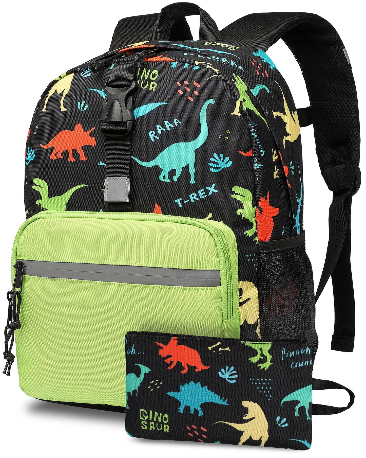 Amazon's New Cartoon Dinosaur Elementary School Children's School Bag Three Piece Package Bag Pen Bag with Reduced Load and Backbone Protection Backpack