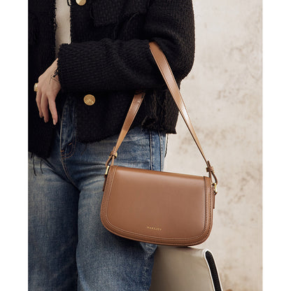 Genuine leather armpit bag women's cowhide bag small square bag crossbody bag women's shoulder bag