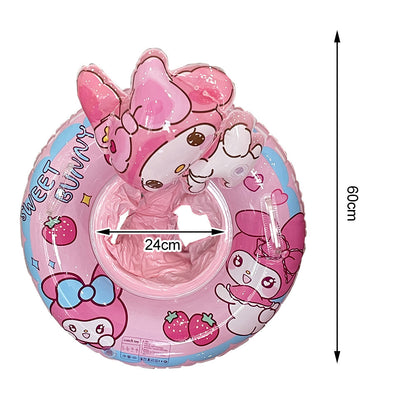 A internet celebrity with water gun airplane seat circle, children's swimming circle, cute cartoon baby water seat circle, inflatable swimming circle