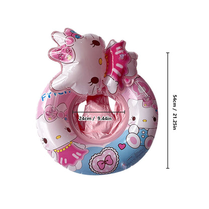 A internet celebrity with water gun airplane seat circle, children's swimming circle, cute cartoon baby water seat circle, inflatable swimming circle