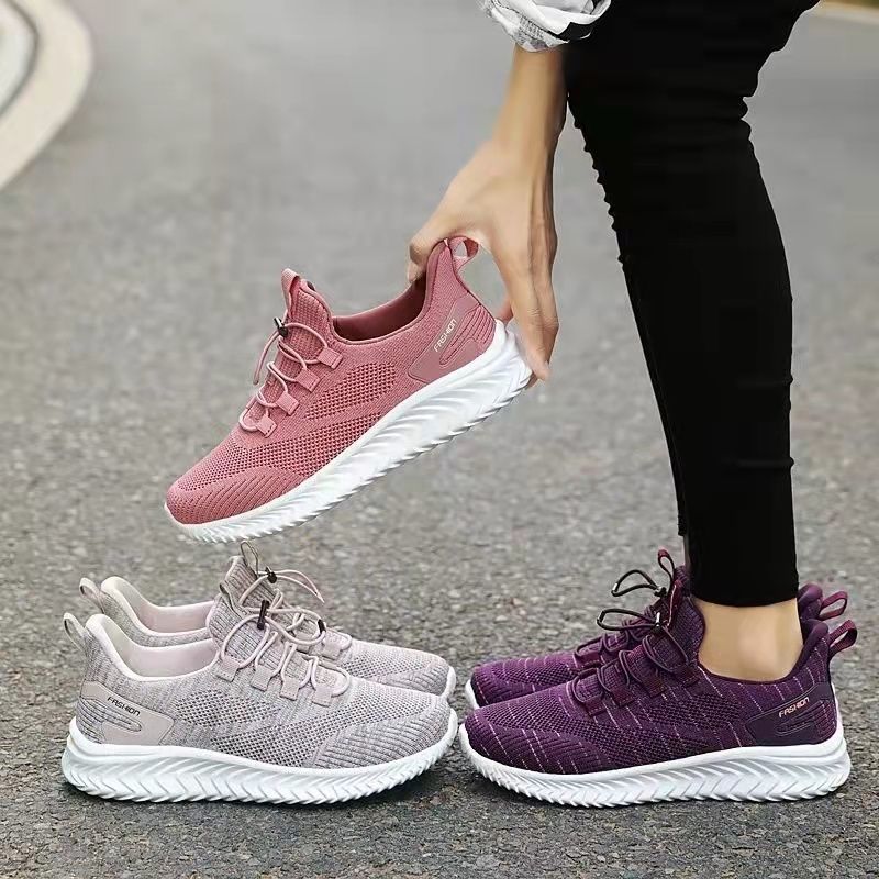 Spring and Autumn Season Hair Replacement Soft Sole Middle aged Mom Sports and Leisure Middle aged and Elderly Walking Shoes Cross border for Women 0.5kg