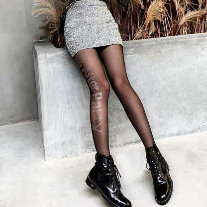 New product recommendation: hot diamond stockings, mesh with diamond black pantyhose, romantic women's diamond diamond diamond thin velvet, can be cut freely