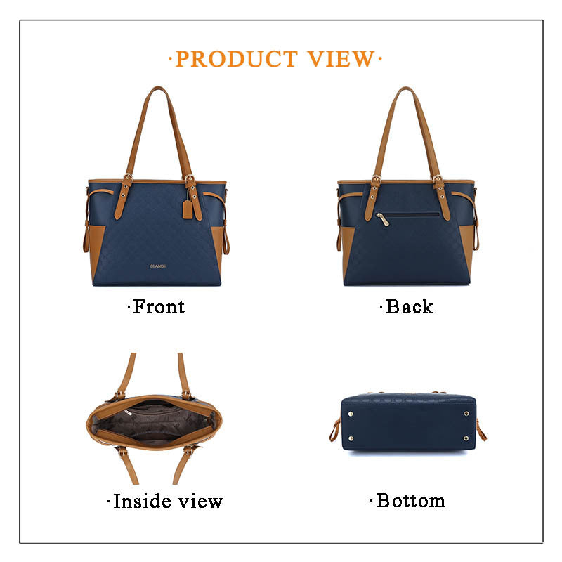 A Super Large Capacity Mommy Bag Foreign Trade Three piece Set Mother Bag Handbag One Shoulder Large Handbag Fashion Tote Bag