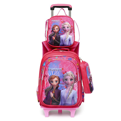 Cross border elementary school student backpack, lunch bag, pencil case, 3-piece set, children's backpack, backpack, spine protection cartoon backpack with reduced load