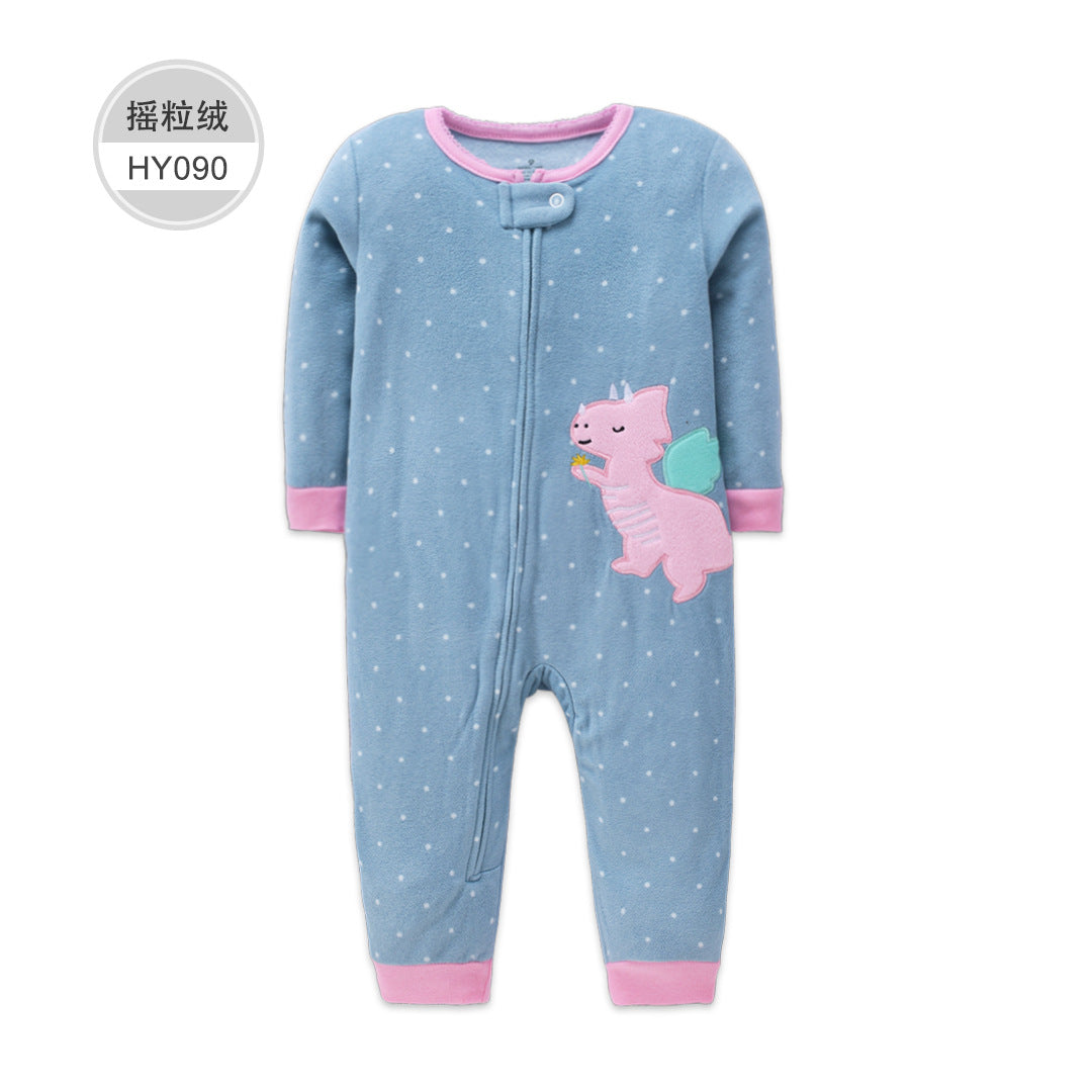 A Autumn and winter new baby onesie baby climbing clothes wholesale fleece Romper newborn clothes cross-border special supply