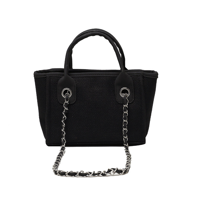 Bolso de mano para mujer, de gran capacidad, portátil, con cadena cruzada, 0,8 kg 