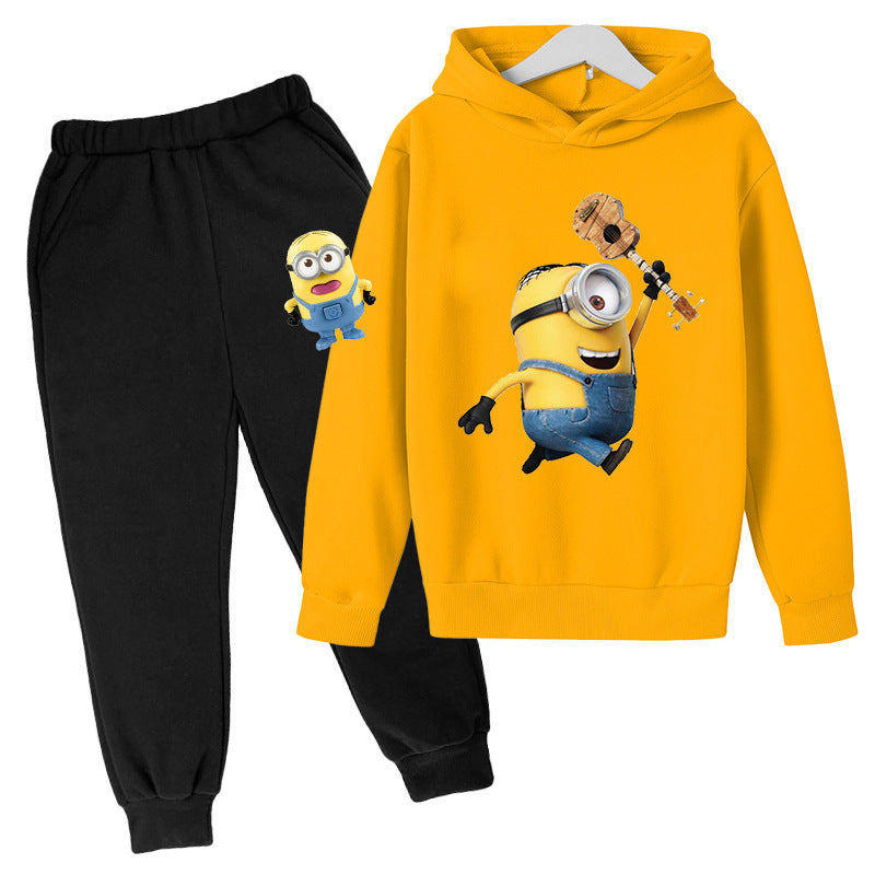 A children's hoodie set sweater trousers spring and autumn explosion new South East Asia Europe and the United States cartoon cute boys and girls