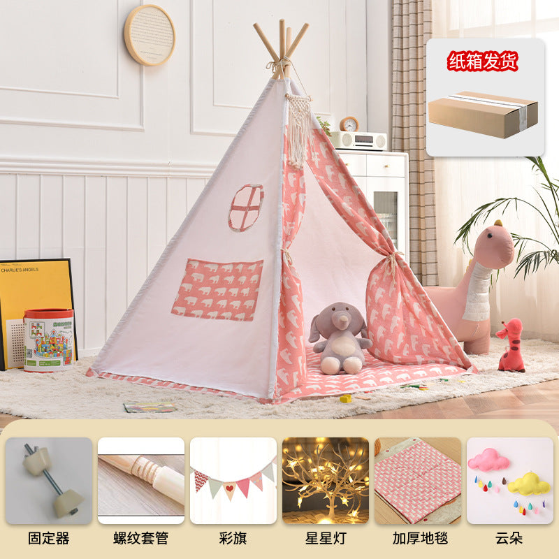 A little flying goose children's tent boys and girls play house small house kindergarten activities foldable tent small tent