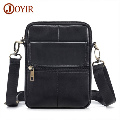 A Cross-border trend leather messenger bag men's vertical square messenger bag high-end men's single shoulder satchel men's