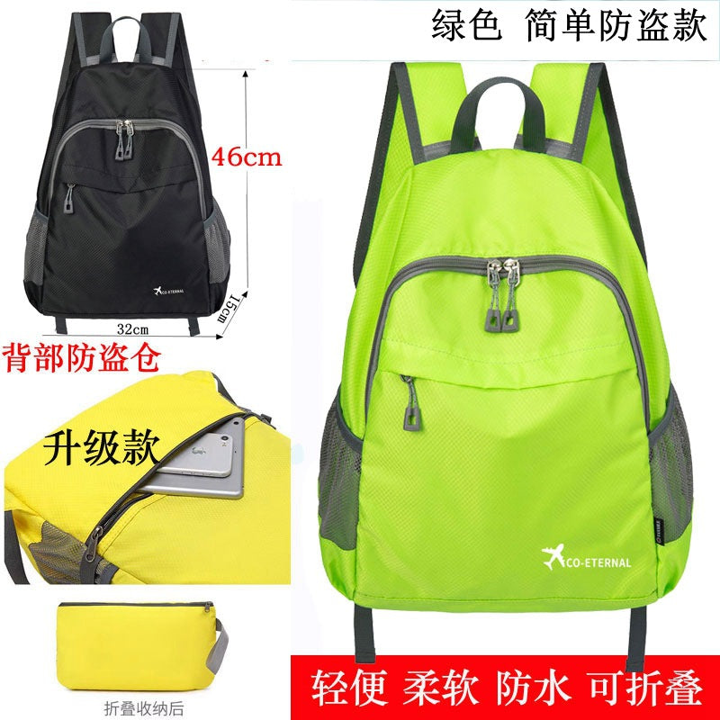 A large capacity backpack for men and women, lightweight outdoor sports travel hiking bag, skin bag, backpack, foldable tutoring bag