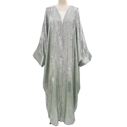 Women's clothing with Middle Eastern abaya Muslim bronzing robe