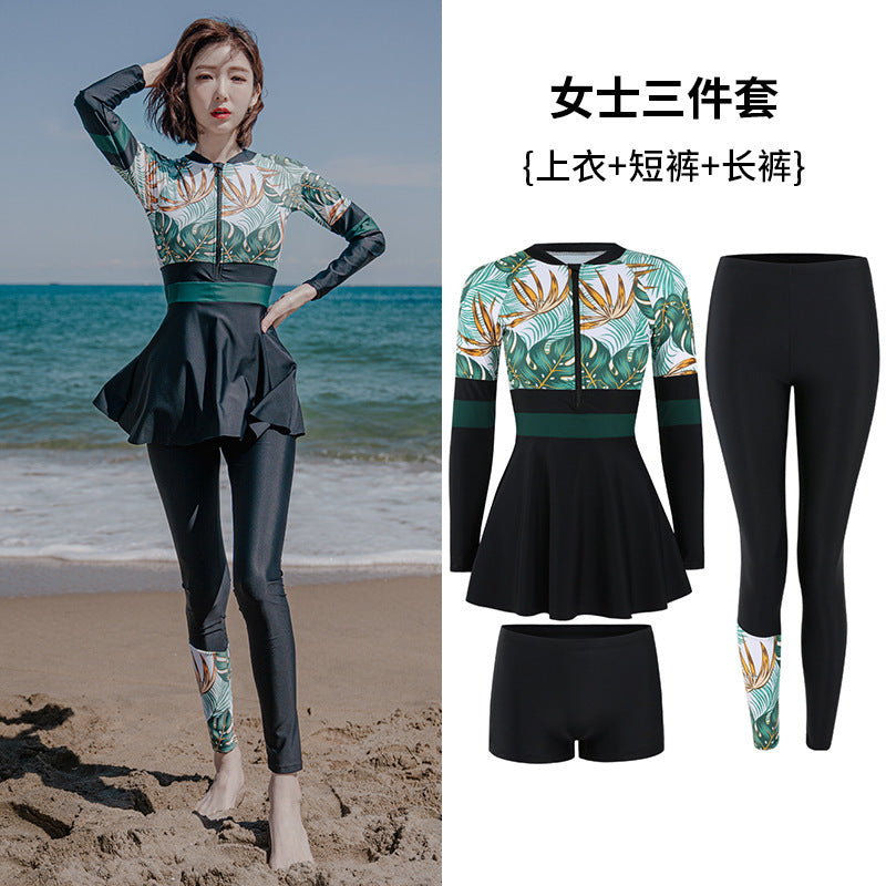 A manufacturer&#039;s new couple diving suits, long-sleeved trousers, men&#039;s suits, hot spring swimsuits and women&#039;s cross-border source factory batch