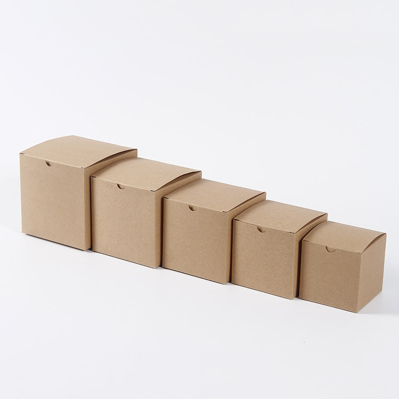 A wholesale kraft paper figure blind box empty box small doll gift box square carton white card toy packaging box moq: 50 pieces