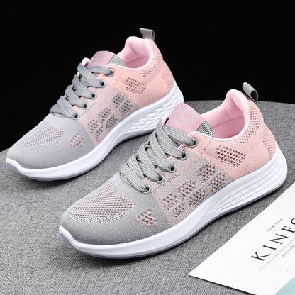 P Spring and Autumn Beijing Old Cloth Shoes Women's Mesh Shoes Breathable Mesh Top Soft Sole Anti slip Middle and Old Age Versatile Mom Sports and Casual Shoes