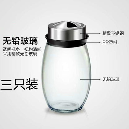 Seasoning Box Set Seasoning Can Kitchen Home Creative Rotating Seasoning Bottle Seasoning Box Glass Seasoning Bottle Can