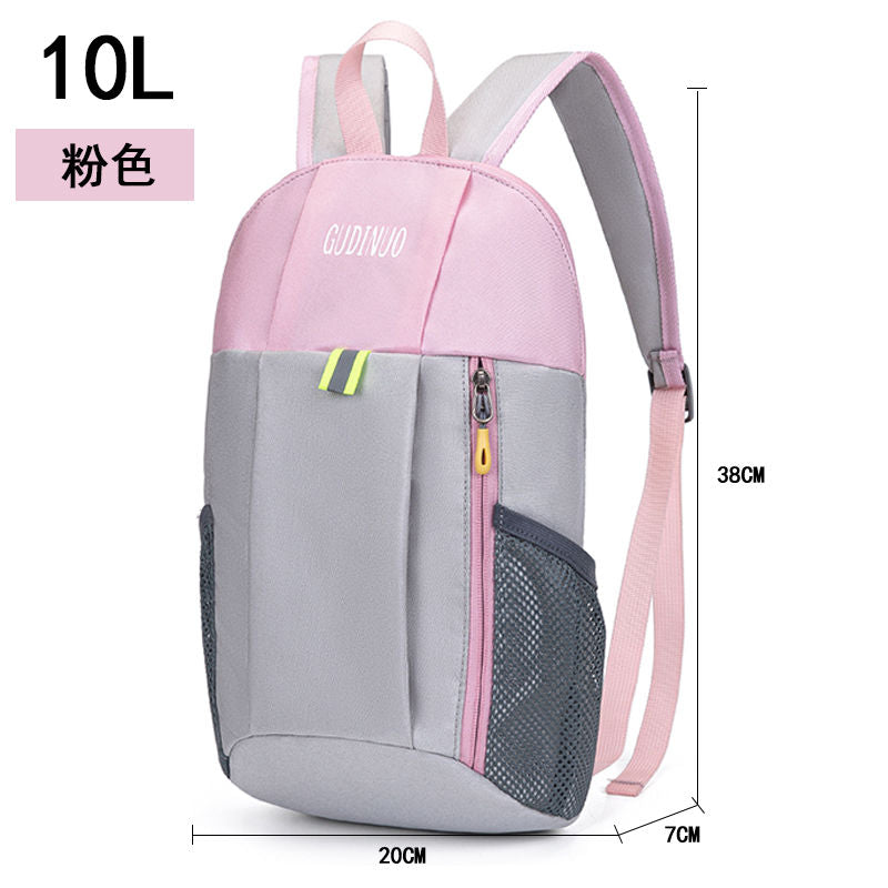 P children&#039;s outdoor spring outing backpack schoolbag men and women go out to travel leisure light primary school students make up a missed lesson backpack 215G