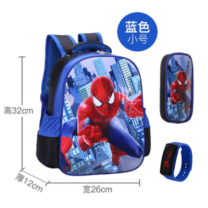 P School bags for male elementary school students, school bags for female Spider Man, grades 1-2-3-4-4-5-6, children's school bags, kindergarten school bags for female students