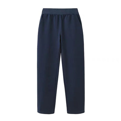 P children's school uniform pants navy blue spring and autumn boys and girls sweatpants royal blue campus school pants primary school junior high school