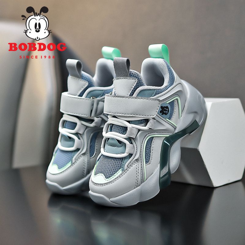 P Babu bean boys' shoes spring and autumn new mesh breathable soft sole wear-resistant and non-slip casual children's sports shoes