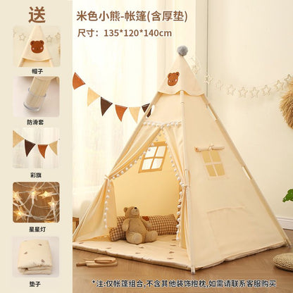 P ins children's tent indoor household baby playhouse boys and girls Indian small house princess toy castle