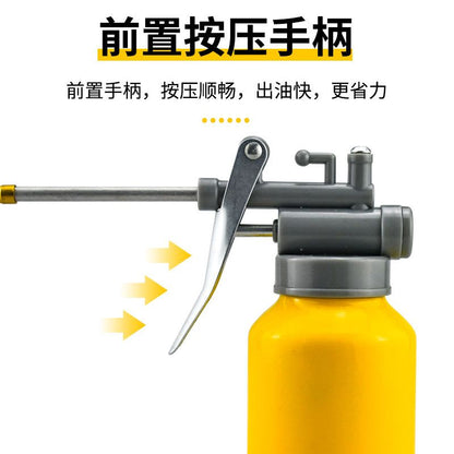 High pressure machine oil gun, household drip pot, manual refueling pot, oil pot, long mouthed transparent gear oiler, machine oil pot