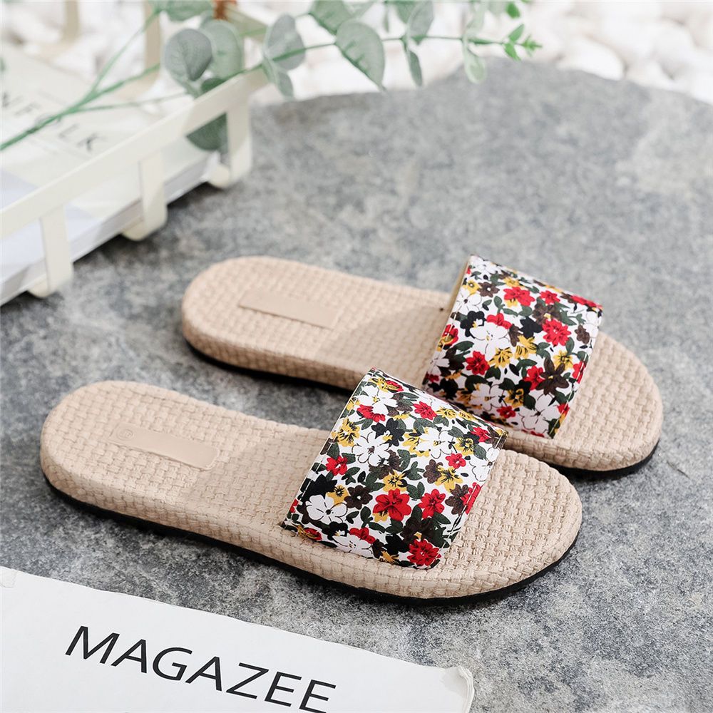 P Herringbone Slippers Female 2021 Summer New Korean Flat-bottom Joker Slippers Female Wear Fashion Beach Shoes