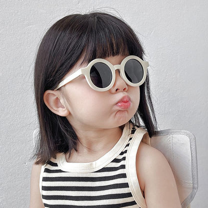 Children&#039;s sunglasses folding glasses baby sunglasses anti-ultraviolet summer boys and girls sunshade children tide.