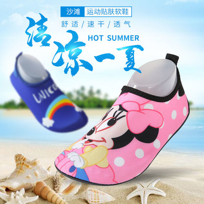 P Beach shoes, women and men diving shoes, snorkeling socks, children wading swimming, non-slip, soft-soled, quick-drying and anti-cutting upstream shoes and socks.