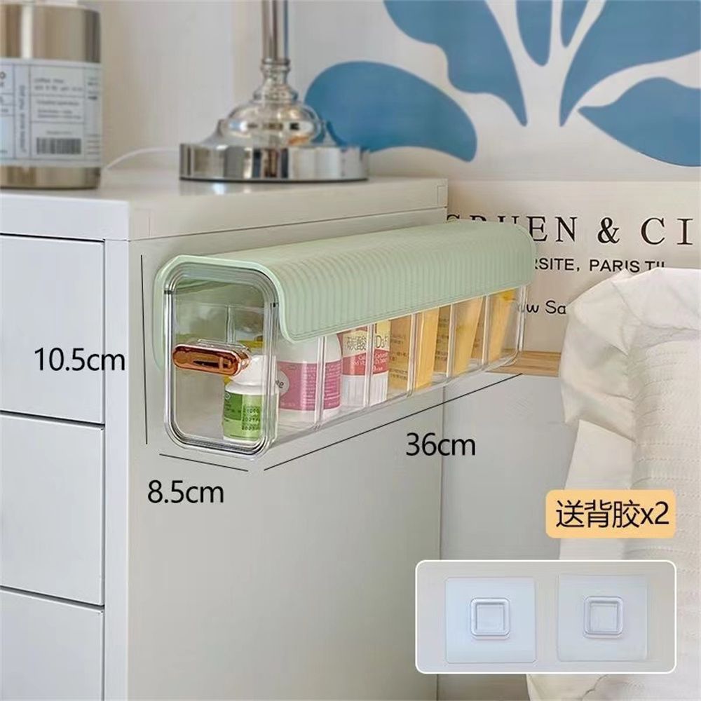 P Data cable storage Wall-mounted storage box Charging cable storage Socks storage box ins Wind transparent storage box Dormitory