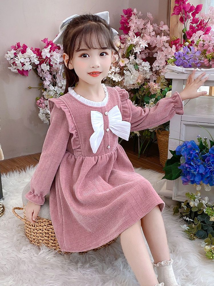 Vestidos de niña, ropa de otoño, faldas de bebé, ropa de moda para niñas pequeñas, vestidos de princesa para niñas, otoño 