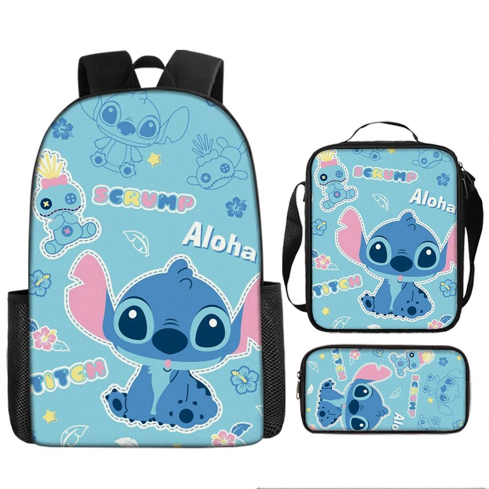 P nueva mochila secundaria de dibujos animados Shi Dizai alrededor de la mochila de moda para hombres y mujeres, bolso de gran capacidad para estudiantes. 