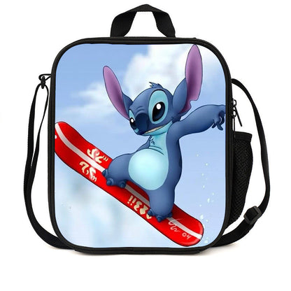 P Shi Dizai lunch bag full-body printed cartoon boys, girls, children, junior high school and primary school children&#039;s ice pack insulation package system.