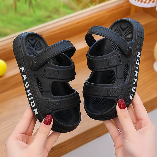 Sandalias para niños P 2024 nuevas sandalias de verano para niños, zapatos de bebé antideslizantes para interiores, zapatos de playa para niños. 