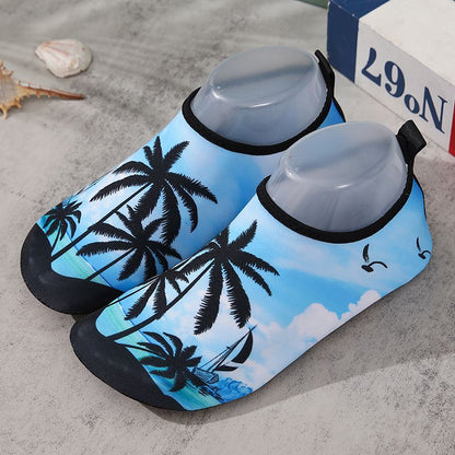 P Summer Beach Socks, Three Family Soft Sole Quick Drying Shoes, Diving and Wading Shoes, Anti slip Creek Tracing Shoes, Indoor Floor Shoes and Socks