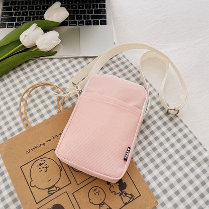 2024 Summer New Small Fresh Phone Bag Solid Color Women's Bag Fashionable Zero Wallet Simple Small Bag Mini Backpack