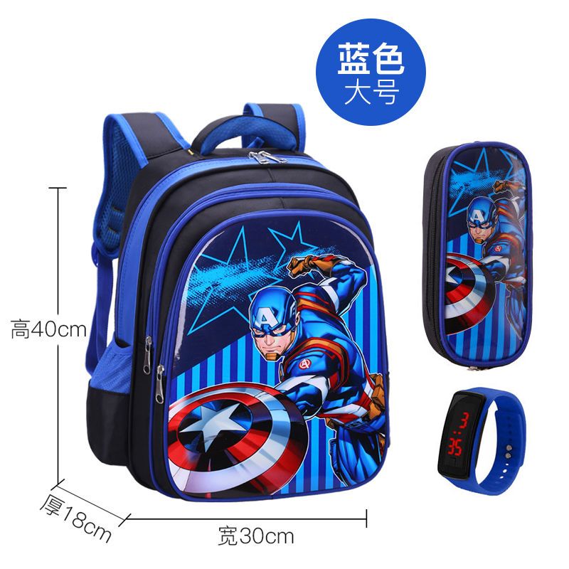 P School bags for male elementary school students, school bags for female Spider Man, grades 1-2-3-4-4-5-6, children's school bags, kindergarten school bags for female students