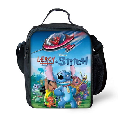 P Shi Dizai lunch bag full-body printed cartoon boys, girls, children, junior high school and primary school children&#039;s ice pack insulation package system.