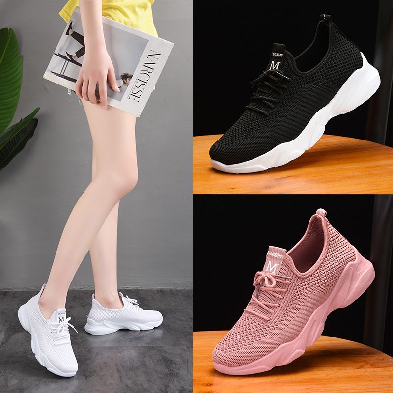 P Spring and Autumn Beijing Old Cloth Shoes Women's Mesh Shoes Breathable Mesh Top Soft Sole Anti slip Middle and Old Age Versatile Mom Sports and Casual Shoes