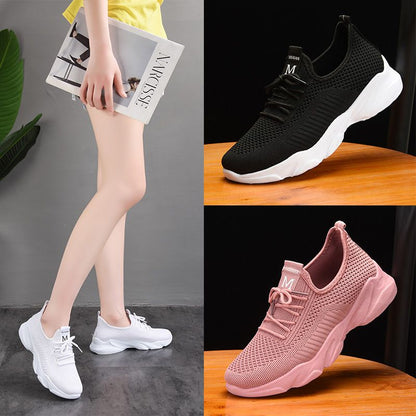 P Primavera y otoño Zapatos de tela viejos de Beijing Zapatos de malla para mujer Parte superior de malla transpirable Suela suave Antideslizante Edad mediana y avanzada Zapatos deportivos y casuales versátiles para mamás 