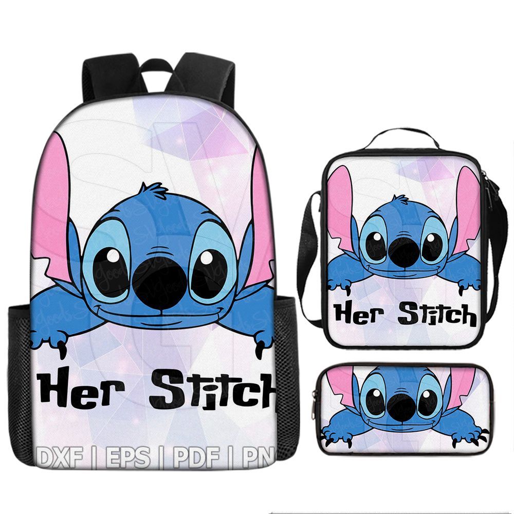 P nueva mochila secundaria de dibujos animados Shi Dizai alrededor de la mochila de moda para hombres y mujeres, bolso de gran capacidad para estudiantes. 