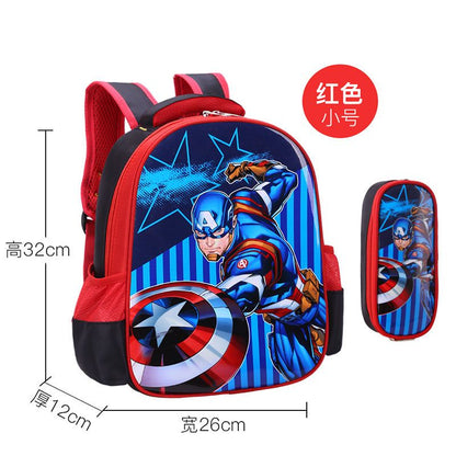 P School bags for male elementary school students, school bags for female Spider Man, grades 1-2-3-4-4-5-6, children's school bags, kindergarten school bags for female students