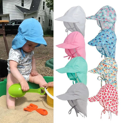 P dry summer new outdoor breathable mesh baby sun hat travel children cute sun visor hat